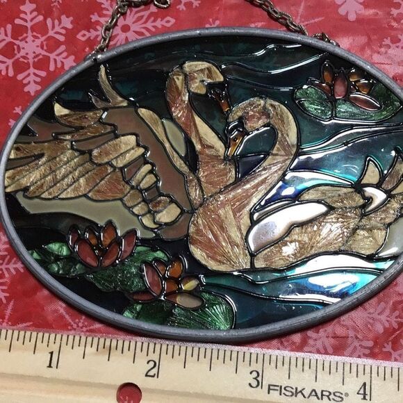 Stained glass window hanger by Joan Baker - Picture 3 of 5